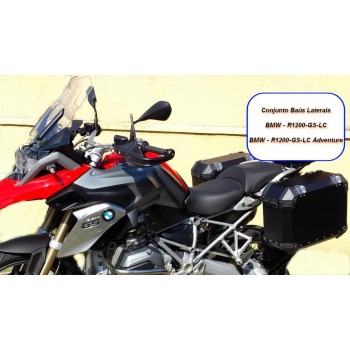 Conjunto Baú Lateral + Suporte Lateral - BMW R1200GS LC/ ADVENTURE