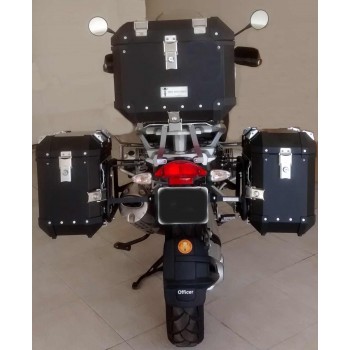 Conjunto Baú Lateral + Top Case + Suportes - BMW R1200GS