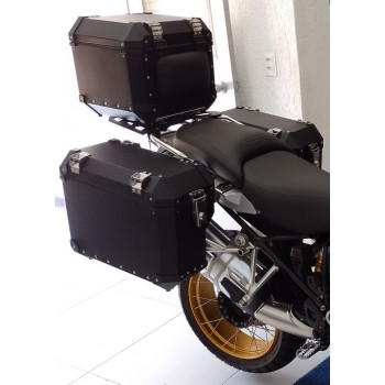 Conjunto Baú Lateral + Top Case + Suportes - BMW R1200 / 1250 GS adventure