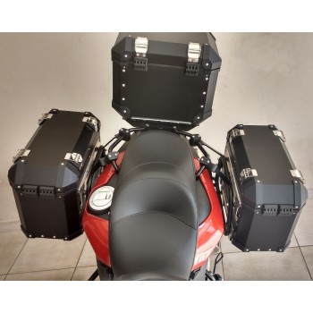 Conjunto Baú Lateral + Top Case + Suportes - BMW F700GS 