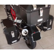 Conjunto Baú Lateral + Top Case + Suportes - BMW F800GS 