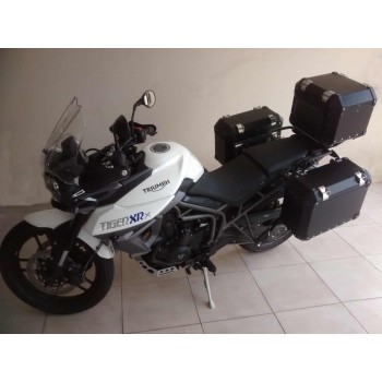 Conjunto Baú Lateral + Top Case + Suportes - TRIUMPH Tiger 800ABS/800XC/800XRx