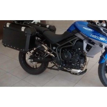 Conjunto Baú Lateral + Suporte Lateral - TRIUMPH Tiger 800ABS / 800XC e  800XRx