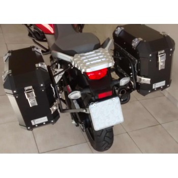 Conjunto Baú Lateral + Suporte Lateral - VStrom DL 1000 (2014+)