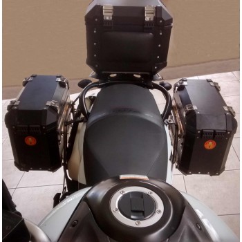 Conjunto Baú Lateral + Top Case + Suportes - Vstrom DL 650 (2013+)