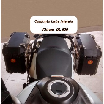 Conjunto Baú Lateral + Suporte Lateral - VStrom DL 650 (2013+)